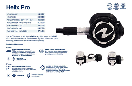 AquaLung Helix Pro 潛水呼吸調節器