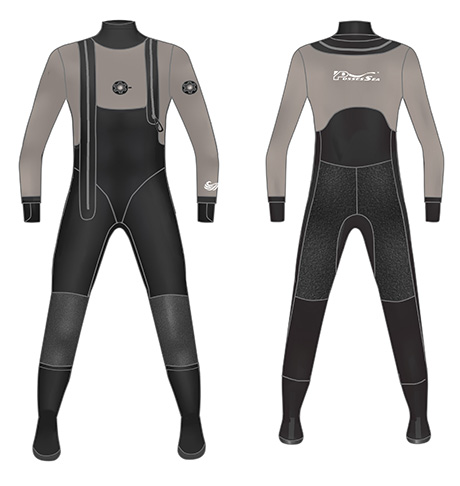 訂做氯丁橡膠乾式防寒衣 / 乾式潛水衣