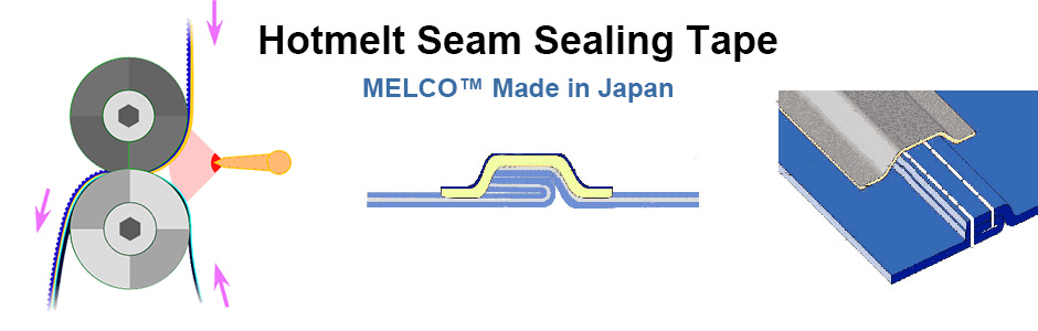 MELCO™ 乾式潛水防寒衣熱熔接縫密封膠帶