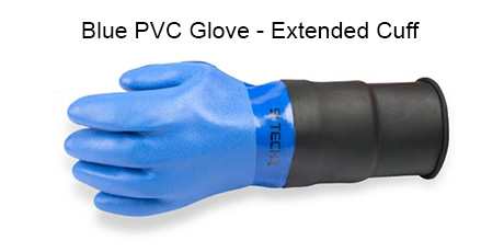SI-TECH® 乾式潛水防寒衣乾手套系統配套加長PVC乾手套