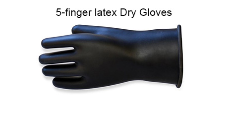 SI-TECH® 乾式潛水防寒衣乾手套系統配套5指乳膠乾手套