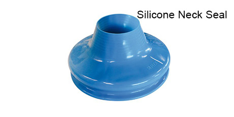 SI-TECH®乾式潛水防寒衣可拆卸矽膠領口（藍色）